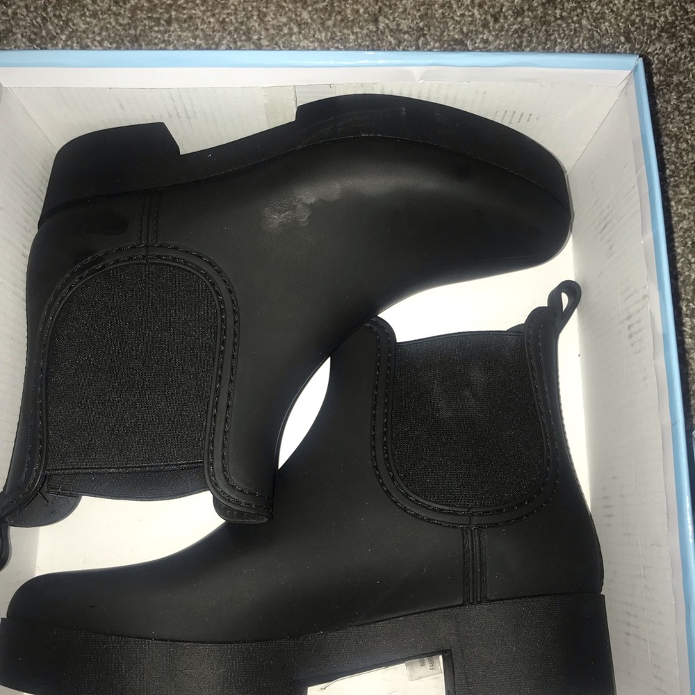 Jeffrey Campbell “Hydra” platform rain booties